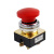 LA2按钮开关自复位控制按钮平头平钮蘑菇头安装口径30MM红色绿色 绿色平头按钮