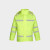 鸣固 反光雨衣套装分体雨衣雨裤 防水男女交通路政执勤安全环卫  普绿 反光雨衣 XL