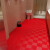 普力捷（PULIJIE）浴室防滑地垫淋浴卫生间洗手间拼接脚垫PVC游泳池隔水镂空垫可裁剪酒店防水脚踏 红色 60CM*120CM