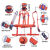 定制适合电工安全带高空作业施工安全带电工保险带腰带围杆带五点 红色 围杆带(缝纫款)