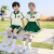 法比兔（FANBEETO）幼儿园园服夏装小学生夏季校服毕业照班服套装运动服学院风表演服 女童 100cm