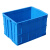 加厚塑料周转箱长方形特大号工业箱子带盖胶框储物框大收纳盒筐子 蓝色(无盖) 外径长宽高540*420*260
