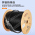 祥来鑫 黑色2芯2钢丝皮线光纤单模蝶形光缆500米 XLX-GJXH-2B6-500H