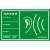 噪声排放源 标识牌 标志牌 环境保护图形提示牌铝板定制 绿色 48x30cm