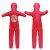百舸 安防用防身锻炼假人消防演练假人形沙袋红色k011款高150cm重30kg