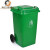 厨房泔水桶分类垃圾桶大号环卫带轮室外塑料带盖240L商用小区工业 国标6.8公斤绿色新料120L有轮带