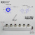 30x30多管路气排分气块气路直通多通快速接头带安装孔分配器铝排e 30x30直六通PC组