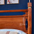 馨缘居 红木家具非洲花梨（学名：刺猬紫檀）新中式实木床1.5米1.8米双人床婚床 卧室家具 +2床头 1.50米+2床头柜 圆柱大床