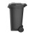 Superclou 大号塑料分类垃圾桶环卫户外垃圾桶带轮加厚240L 加厚灰黑色分类其他垃圾
