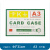 卡K士 磁性硬胶套透明PVC卡片袋文件保护卡套 货架标识牌A3【5个装】44*31cm绿色