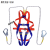 国标高空安全带户外作业保险防坠落施工双钩安全绳腰带五点式 半身式双大钩绳长3米