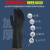 千井加厚黑色橡胶耐酸碱工业胶手套化学防腐蚀劳保防水耐磨化工皮手套 55CM工业耐酸碱手套(10双装)