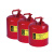 西斯贝尔 SCAN002R金属安全罐29*40含火焰消除网自动泄压设置安全存储罐 红色 1个装