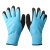 工匠手 CKS-RJ06 加厚防水防冻手套 浸胶磨砂防滑手套 蓝色 L码1双