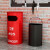 工业风复古垃圾桶营地创意健身房烟灰个性油桶可乐罐户外商用大号 橙70cm高