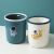 斯威诺 N-3701 压圈卡通塑料垃圾桶 卫生间废纸桶垃圾篓 小号蓝色2个装