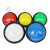 定制游戏机按钮 60mm凸面大圆带灯按键拍拍乐 游戏机配件大圆按钮开关 蓝色+支架