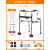 定制适用老年人移动助步器安全防滑扶手栏杆架助力器辅助行走康复走路拐杖 24】加厚不锈钢双弯+洗澡座