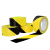 元族 PVC黑黄警示胶带 贴地斑马胶带33米地面标记黄黑划线地板警示胶带 8cm宽*33米长