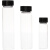 聚内衬/垫2-60ml透明棕色玻璃螺口实心盖检测用样品瓶试剂瓶 10mL透明聚内垫100个