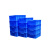 塑料周转箱加厚大号物流筐收纳箱收集盒工具箱长方形工业框 胶框 34号周转箱(环保熟料)蓝色