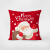 纯调北欧圣诞节现代简约抱枕沙发客居家厅样板房绒面腰枕套靠枕靠垫 红色圣诞老人 双面图案35X35cm(枕套不含芯)