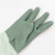 海斯迪克 工业橡胶手套 耐酸碱耐油耐磨防护加长一体绒浸胶手套 墨绿色(2双)