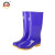 上海牌女士高筒雨靴 防滑耐磨雨鞋防水鞋 时尚舒适PVC/EVA雨鞋 户外防水防滑雨靴 SH301 蓝色 38