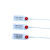 承琉一次性塑料铅封条网线光纤绑带标识牌行李箱防盗防调包扣吊牌扎带 天蓝色37cm 100个/份 5份起拍