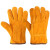 劳保电焊手套耐高温防烫柔软耐磨短款焊工专用软皮防护手套 [36CM]双层-加长型手套6双 均码
