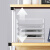 企金 打印机置物架 白色48*30*27cm财务室桌面双层复印机置物架打印机多功能储物柜QJ-D4322