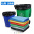 ubag 加厚垃圾分类袋 酒店环卫商用干湿分类垃圾桶袋平口塑料袋GYJ 绿色100*120cm（50个）