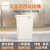 YYN商用无盖垃圾桶大容量厨房卫生桶超大方形餐饮大号加大20L 60L灰色长方形桶送垃圾袋