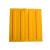 橙央 盲道砖橡胶 pvc安全盲道板 防滑导向地贴 30cm盲人指路砖 (底部实心)30*30CM黄色点状