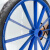 适用于工地手推车轮胎2621/2建筑劳动车实心轮子板车斗车架子人 加厚扁铁钢圈配pu实心胎一套