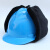 棉安全帽劳保田防寒施工保暖棉安全帽内衬安全帽帽套可拆卸 蓝色