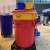 圆形塑料桶储物桶带盖大号垃圾桶户外小区物业塑料环卫桶加厚 特厚121升灰（不带盖）
