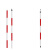 创思艺标杆花杆测量红白标尺杆测量用花杆测绘2米/3米/5米铝合金测深杆 3米（活接式3节标杆） 