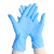 标燕 一次性蓝色防护手套防滑耐磨盒装抽取式PVC材质丁腈合成手套  M码100只/盒