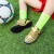 安誻黄金切西男童鞋子足球鞋2023春秋新款儿童运动鞋碎钉中大童球鞋 金色 34码