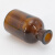 赫思迪格 玻璃试剂瓶 实验室玻璃密封细口瓶 带盖磨砂口试剂瓶 棕色500ml HHW-193