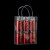 庄太太【20*26*8cm】PVC塑料透明手提袋礼品袋50个小礼物包装袋手拎袋子ZTT-9324B