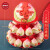 美联升 寿桃馒头老人生日祝寿礼物过寿贺寿中式蛋糕上供传统糕喜庆支架 三层纯桃款