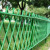 德威狮 不锈钢仿竹护栏  户外公园篱笆栅栏草坪园林绿化带防腐围栏公园景区竹节栏杆 绿色高120cm 单位：组