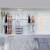 开放式钢铁艺金属组合衣柜子家用衣帽间卧室ENF现代简约易黑白色 3.06米方案空间布局