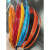 塑钢PET彩色透明打包带塑胶带编织带条黄红蓝绿紫白绿手工适用包 光面宽5mm厚1.2mm土黄色 10公斤