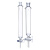 垒固 玻璃层析柱 实验室玻璃活塞具标口砂芯玻璃柱 40*200mm/24#（玻璃活塞）