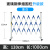 玻璃钢伸缩围栏电力警示施工围栏可移动护栏警戒隔离安全防护护栏 升级款加厚蓝白色 高1.2*10米