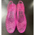 铂朗尼奥塑料凉鞋女可以下水水晶鞋夏季坡跟透气防滑果冻鞋居家洗澡浴室鞋 紫色 公主鞋 7号35码内长22CM
