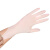 海斯迪克 一次性手套 防护检查手套 劳保手套100只/盒 乳胶手套（M码无粉）